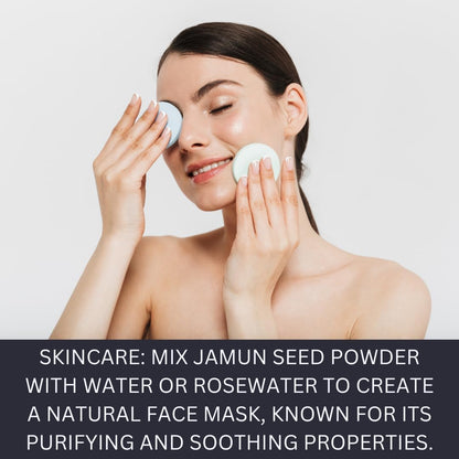 mGanna Jamun Seed Powder for Soft Radiant Skin and Health Care 227gm / 0.5lbs