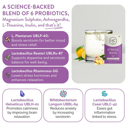 Happy Cultures Stress Who - Ashwagandha KSM66, Magnesium & L-Theanine,- image 8