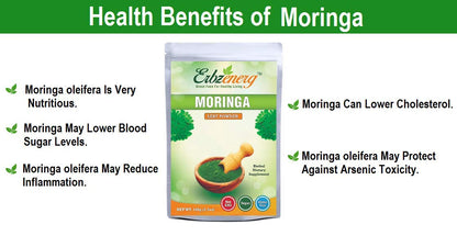 ERBZENERG Organic MORINGA Powder 100g and 60 Capsules
