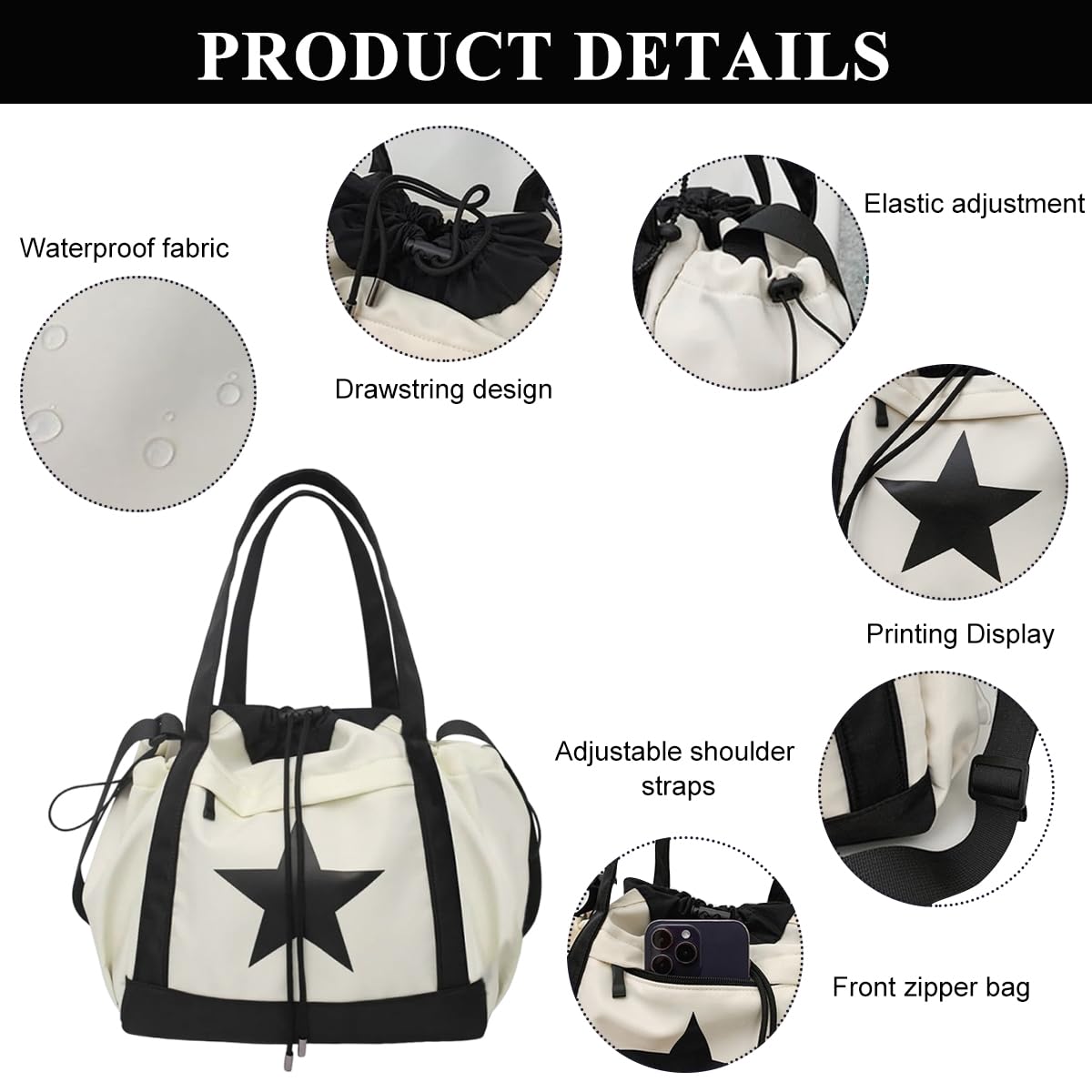 GUSTAVE® Nylon Messenger Bag For Men & Women 42x17x32cm