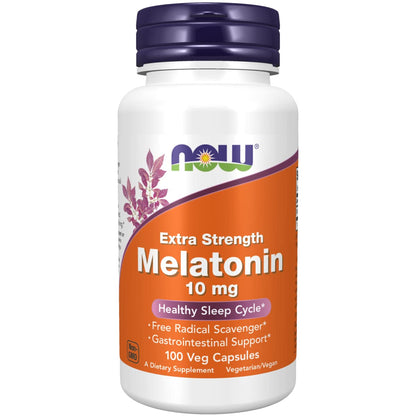 Now Foods Melatonin Extra Strength 10Mg 100Vcap