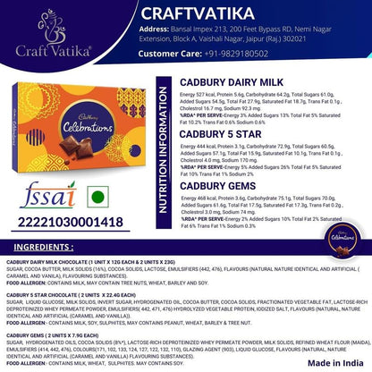 Rakhi Gift for Brother with Chocolates Gift Combo | Premium Rakhis with Chocolates and Roli Chawal Tika | Rakhi for Brother with Gift Hamper (Combo-2)