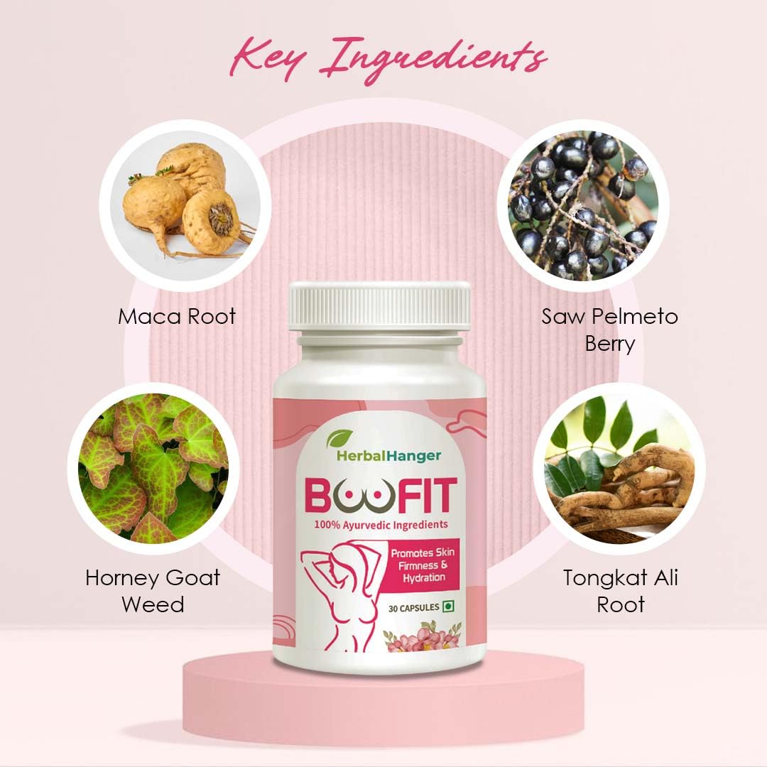 Herbal Hanger BooFit Ayurvedic Women's Skin Health, 30 Count