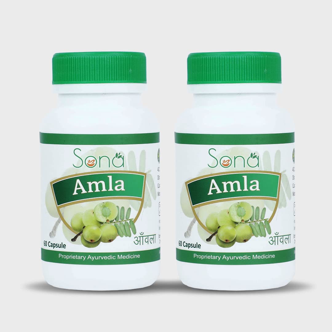 Sona Amla Powder Capsules - 60 Capsules (Pack of 2)