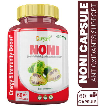 Divya Shree Noni Capsule For Body Detoxifier, Immunity Booster, Joint Pain Relief, Strengthens the Muscle