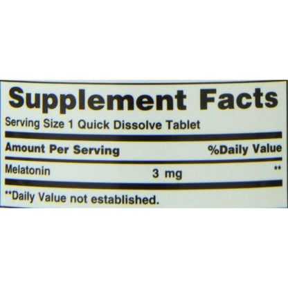 Nature's Bounty Melatonin 3 Mg 240 Quick Dissolve Tablets