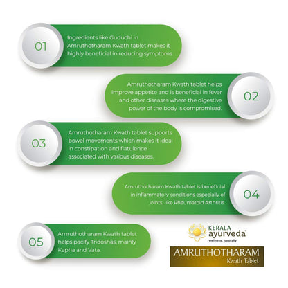 Kerala Ayurveda Amruthotharam Kwath Tablet 100 Nos