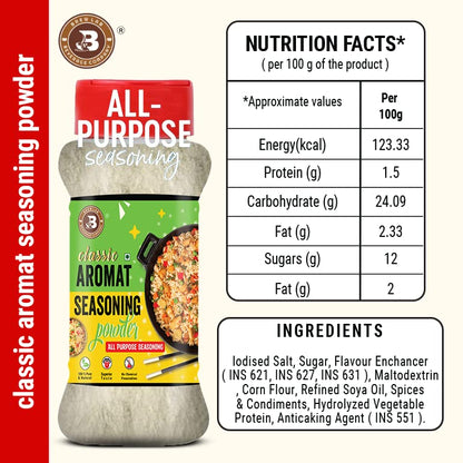 Brew Lab Classic Aromat Mix Seasoning Powder | Aromatic Powder | All Purpose Seasoning | Enhance Taste | Boosts Aroma & Flavor | - 100 Gram