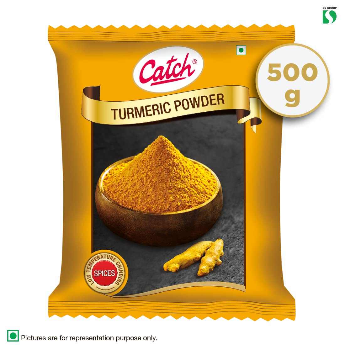 Catch Turmeric Powder, 500g & Catch Sprinkles Chat Masala, 100g