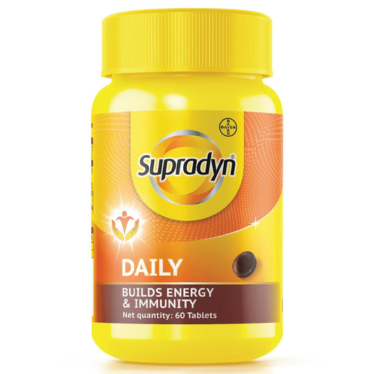 Supradyn Daily Multivitamin Tablets for Men & Women with 12 Vitamins, 5 Trace El