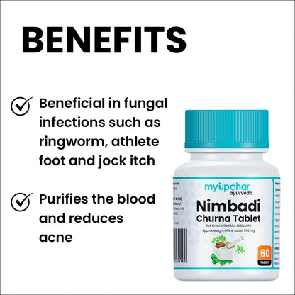 myUpchar Ayurveda Health Care Combo Nimbadi Churna – Each 60 Capsules