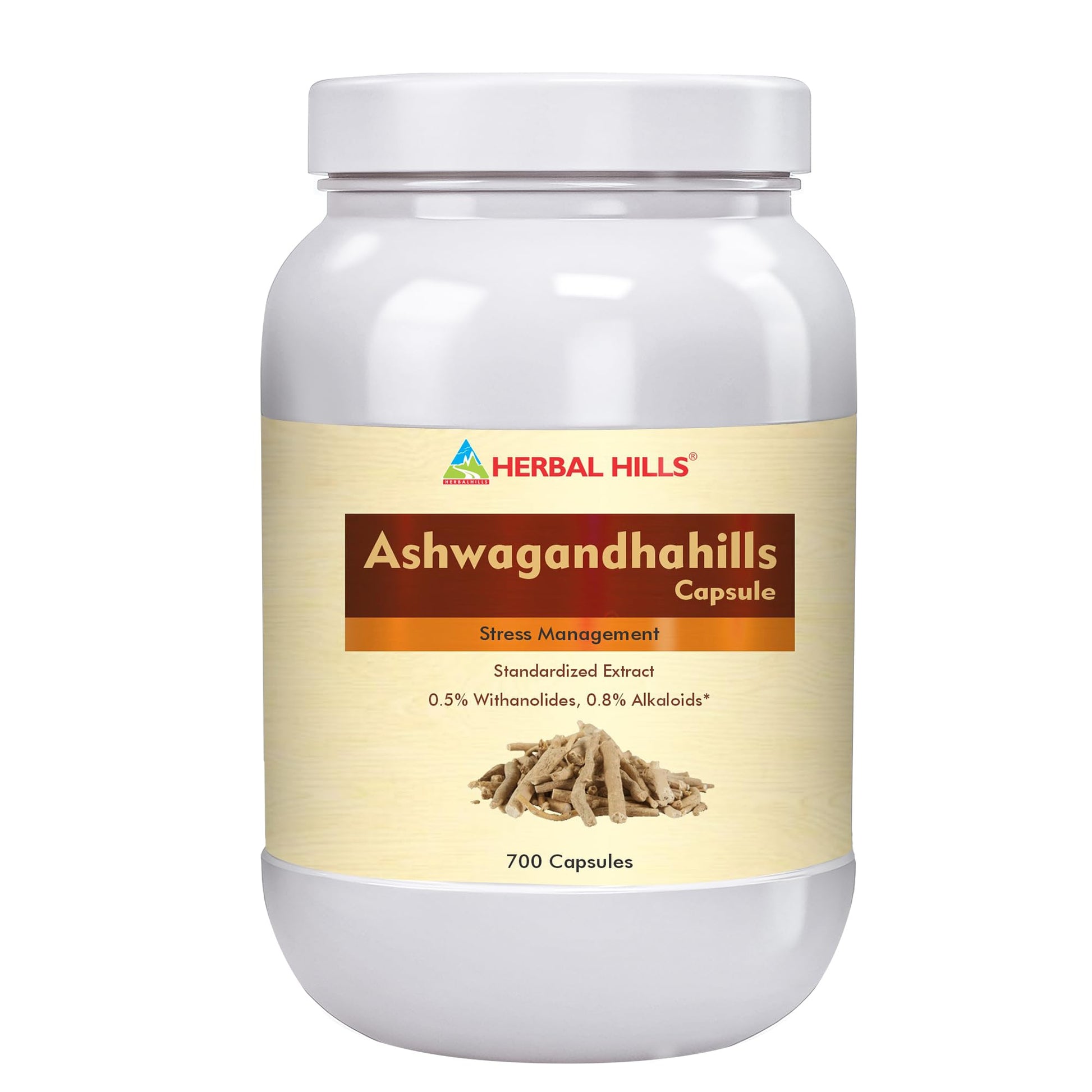 Herbal Hills Ashwagandha Capsules (700 Capsules (Pack of 4))