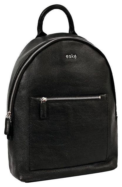 eske Sebastian - Genuine Leather Unisex 30 L Backpack - Fits Upto 13" Inch Laptop - Trolley Strap - Water Resistant - Spacious Compartment - Adjustable Strap