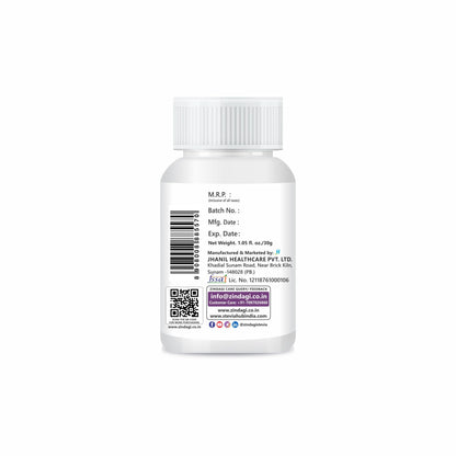Zindagi Ganoderma Pure Extract Capsules - Helpful In Weight Management - Antioxidants For Healthy Body (60 Capsules)
