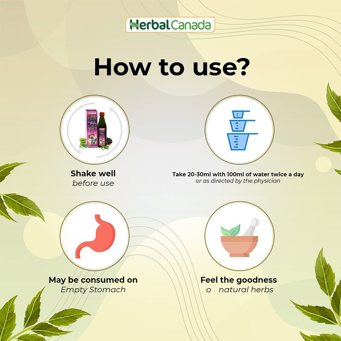 HARC HERBAL CANADA Ayurvedic Health Care (Karela Jamun 1L)