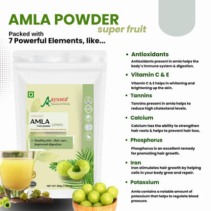 AYUSEA® Pure Amla powder, Pack of 2, 200g