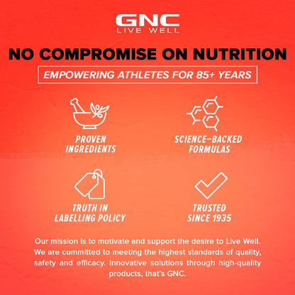 GNC AMP Gold Series Ultra Rush Pre-Workout | 450 gm | 30 Servings | Maximum Energy & Stamina | Deep Mental Focus | Powerful Muscle Pump | 4.5g Beta-Alanine | 1.5g L-Citrulline | 2.5g L-Arginine | Fruit Punch