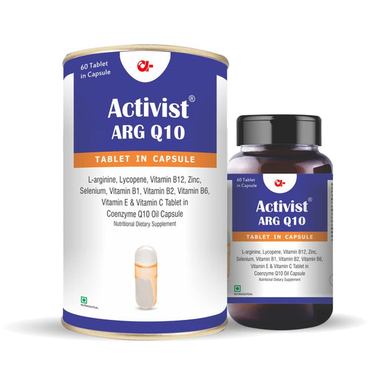 Activist ARQ Q10 Bottle Pack & COD MV 1 Strip Combo | CoQ10 for Heart & Energy + Multivitamin Support for Daily Health | Combo for Active Lifestyle, Immunity & Vitality