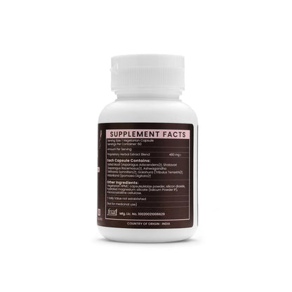 Ayurleaf Herbals- Spertomax Extract Blended Capsules 480mg 60 Veggie capsules - Improve Your Fertility Naturally