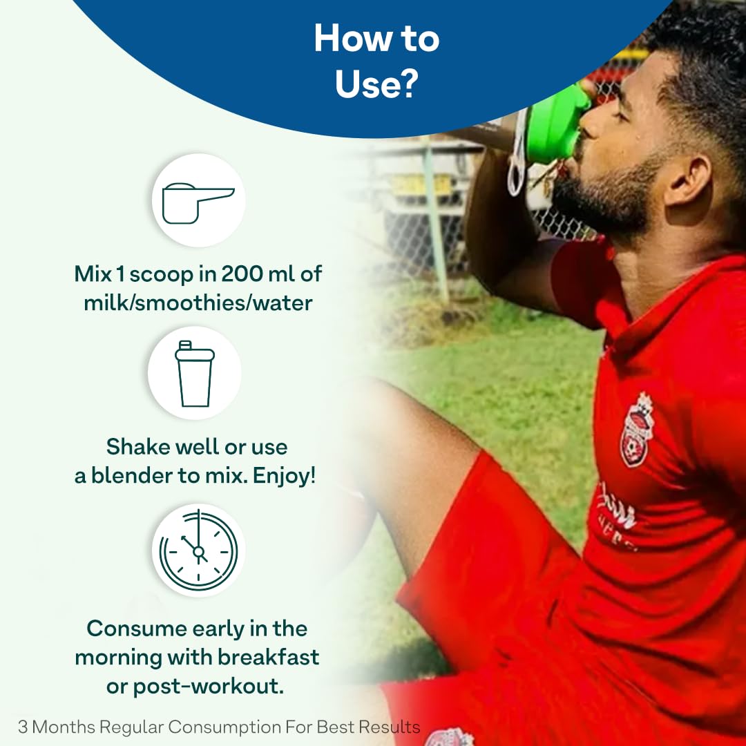 OZiva Protein & Herbs for Men (Banana Caramel)| Clean Protein, Shatavar- image 3