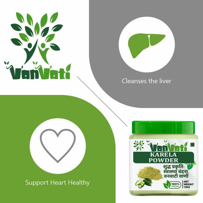 VANVATI Premium Karela Powder Herbal For Health Care And Wellness Powder 100gm