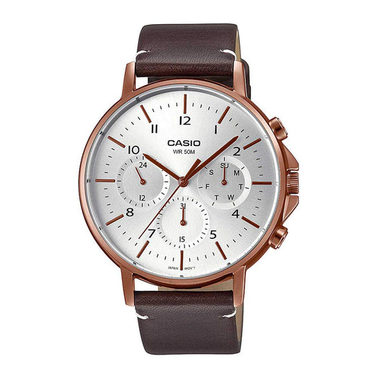 Casio Enticer Men Analog Rose Gold Dial Men's Watch - MTP-E321RL-5AVDF (A1850)