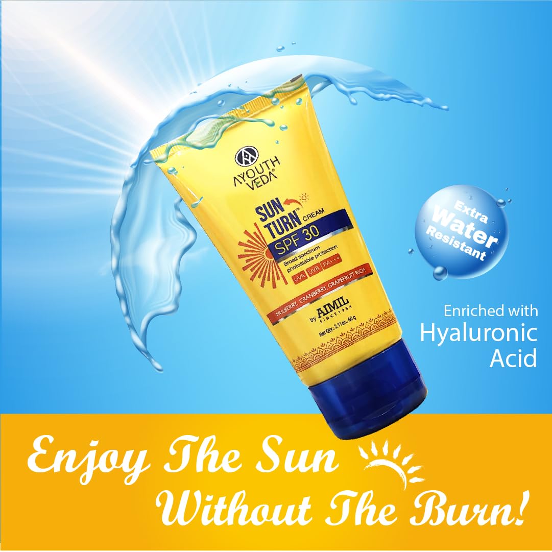 Ayouthveda Sun Turn Face Cream With SPF 30 PA+ For UVA/B Sun Protection- image 2