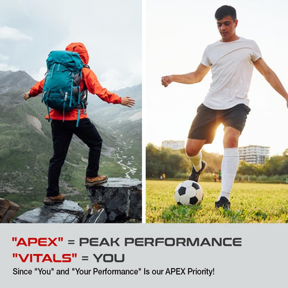 Apex Vitals Liquid Collagen – Type 1 & amp; 3 with Hyaluronic Acid, Vitamin C Mohai Ignes Mineral Water | Supports Joint Health | Fast Absorption | EFSA & FSSAI Certified | Wild Berries - 30 Servings