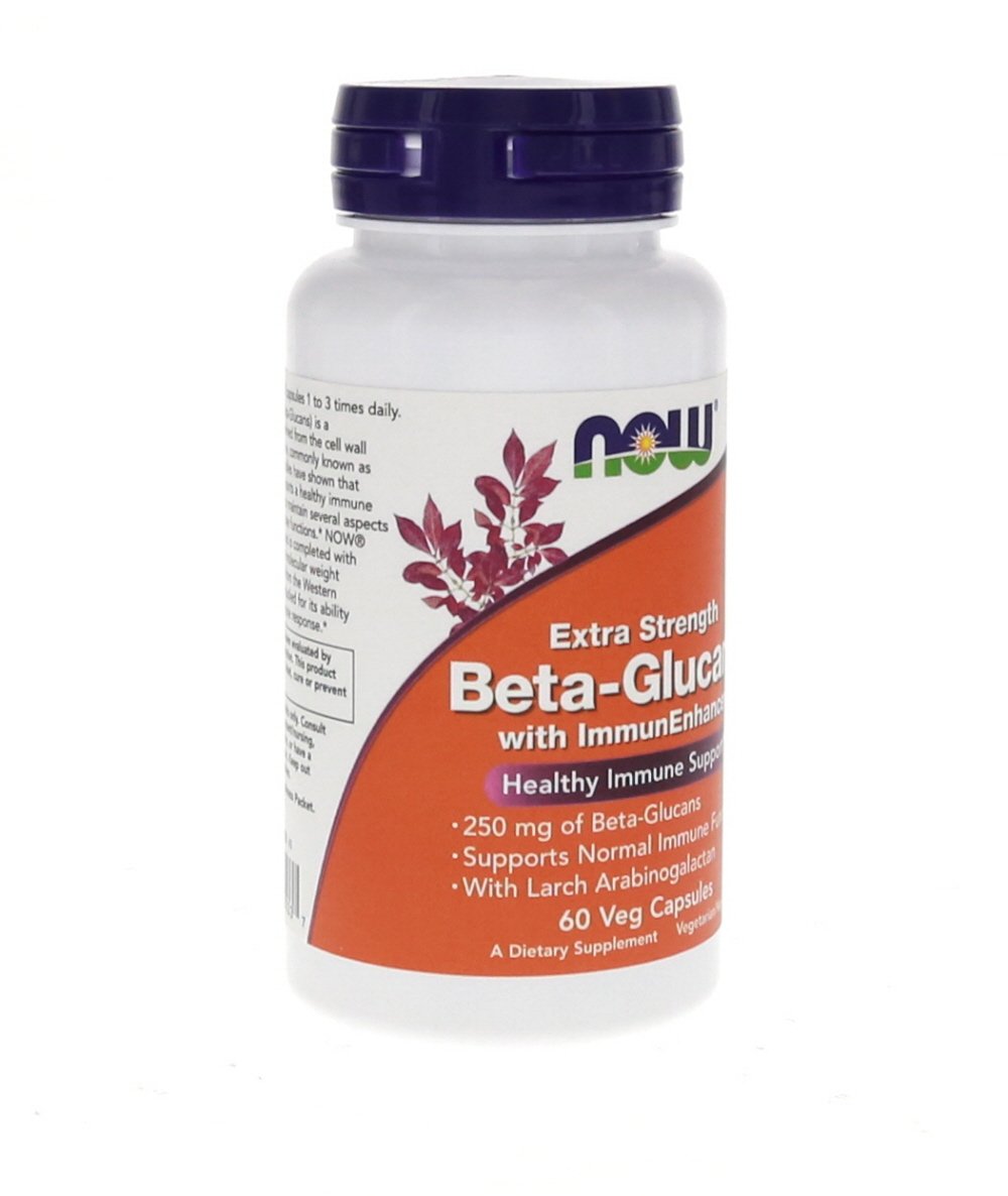Now Foods Beta-Glucans with ImmunEnhancer 60 Vegi Caps (Pack of 2)- image 3