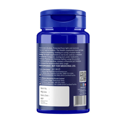 AIWO AMg-D3 Magnesium Glycinate 250 mg + Vitamin D3 600 IU Tablets | Supports Brain, Muscle, Bone & Overall Wellness | Vegetarian Supplement for Men & Women | Daily Use Formula | 30 Tablets