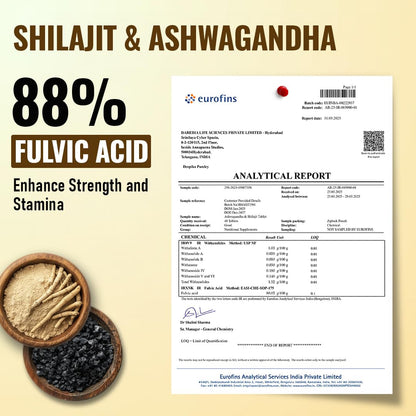 CUREFOREVER Shilajit & Ashwagandha Tablets 1000mg/Serving - Natural Ayu- image 7