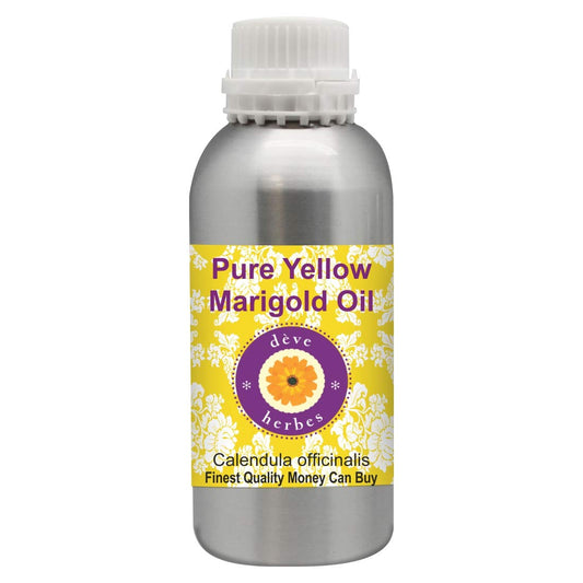 Deve Herbes Pure Yellow Marigold Oil (Calendula officinalis) Natural Therapeutic