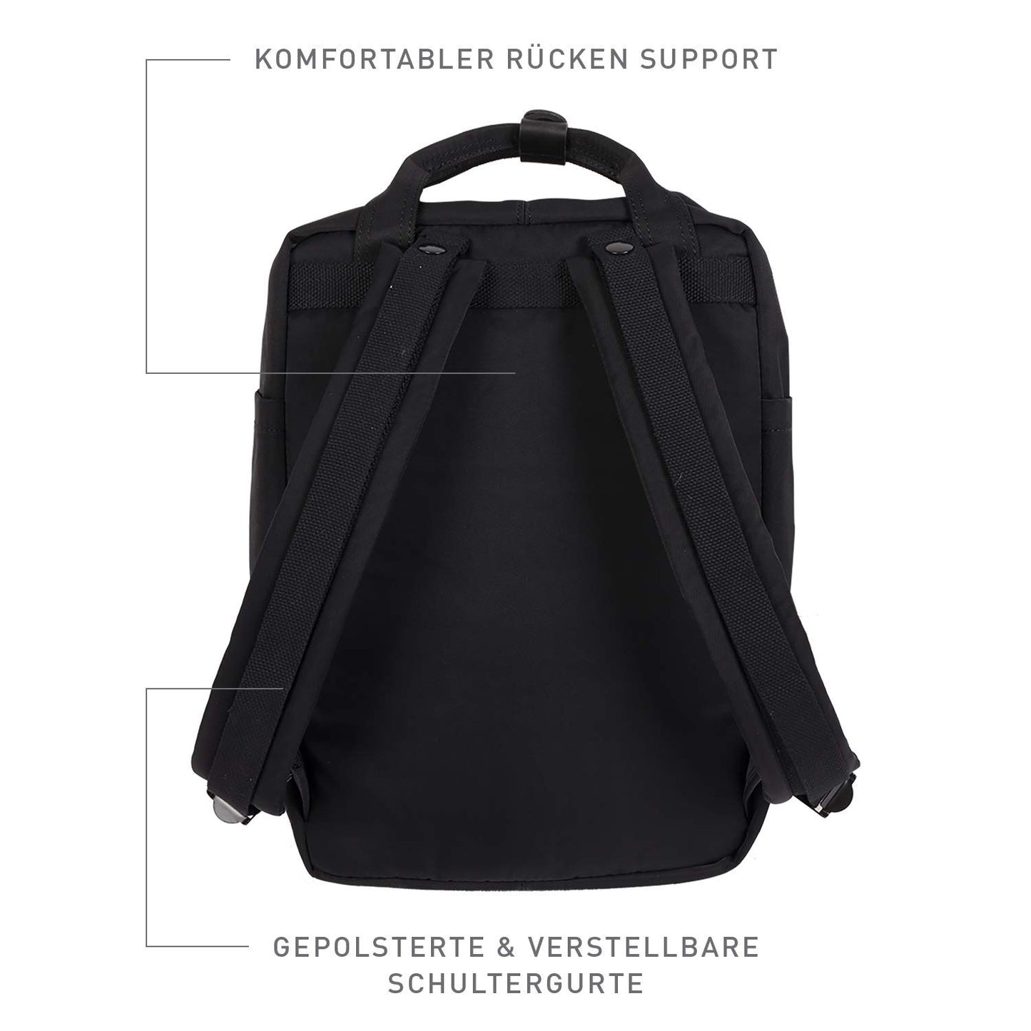 Doughnut Women's Macaroon Backpack (One Size, Black)