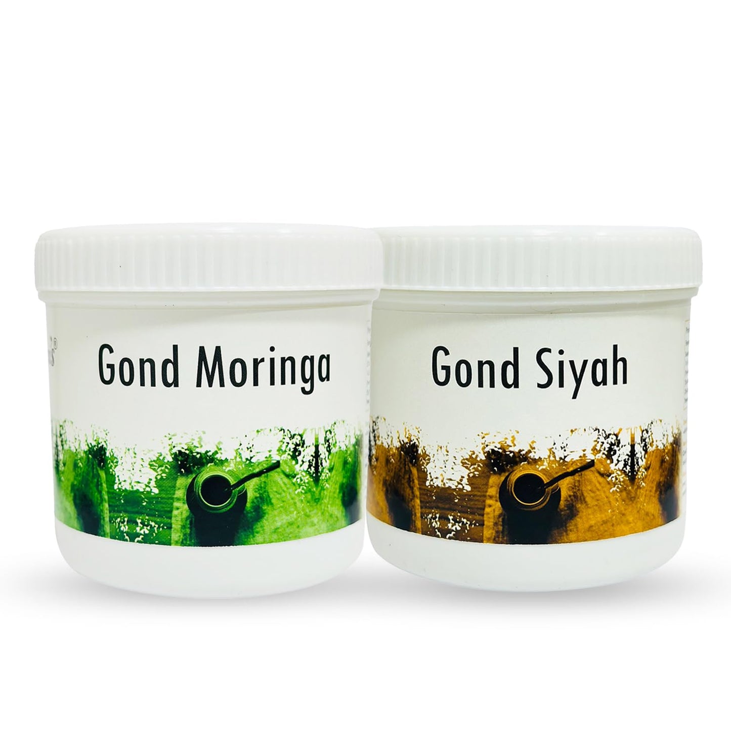 Hakim Suleman's Gond Moringa and Gond Siyah Raw Combo Pack | Herbal Wellness Duo | Daily Use Value Combo