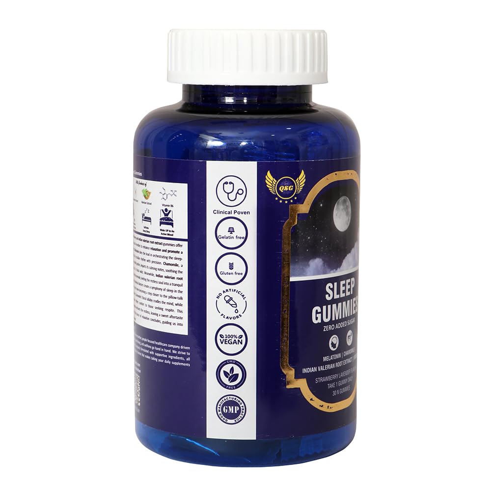 AGRAVAT® Good Night Sleep Gummies - helps you Better Sleep and Non-Addictive | Wake Up Fresh & Energetic | Muscle Recovery & Nerve Relaxation for Men & Women | ZERO Added SUGAR | 30 Gummies