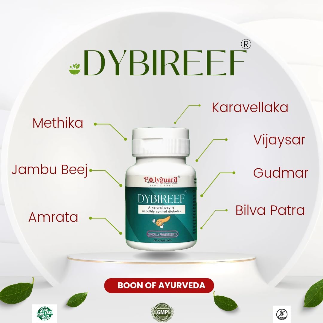 Dybireef capsules | ayurvedic medicine for sugar control | insulin resistance | Helps to reverse diabetes naturally