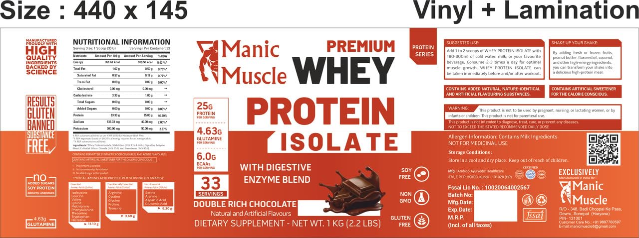Manic Muscle Lean Cut - Thermogenic Fat Burner, Weight Loss Supplement, Appetite Suppressant, & Energy Booster (60 Tablets)