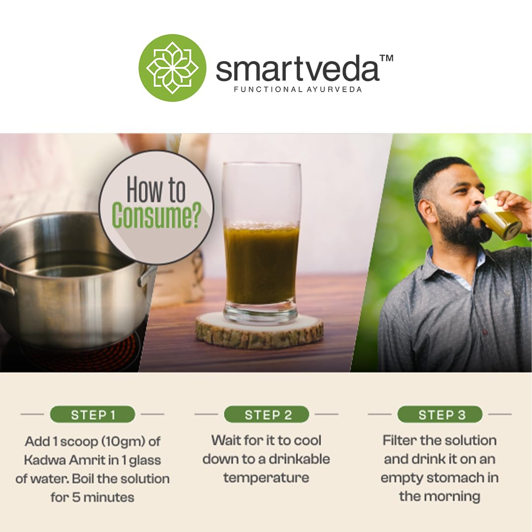 Smartveda Kadwa Amrit - Ayurvedic Diabetes Powder with 7 Potent Herbs |- image 4