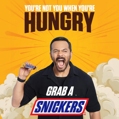 Snickers Butterscotch Flavoured Chocolate Bar | Loaded with Crunchy Peanuts, Nougat & Caramel | Irresistibly Nutty Chocolate Bar | 40g | Pack of 10