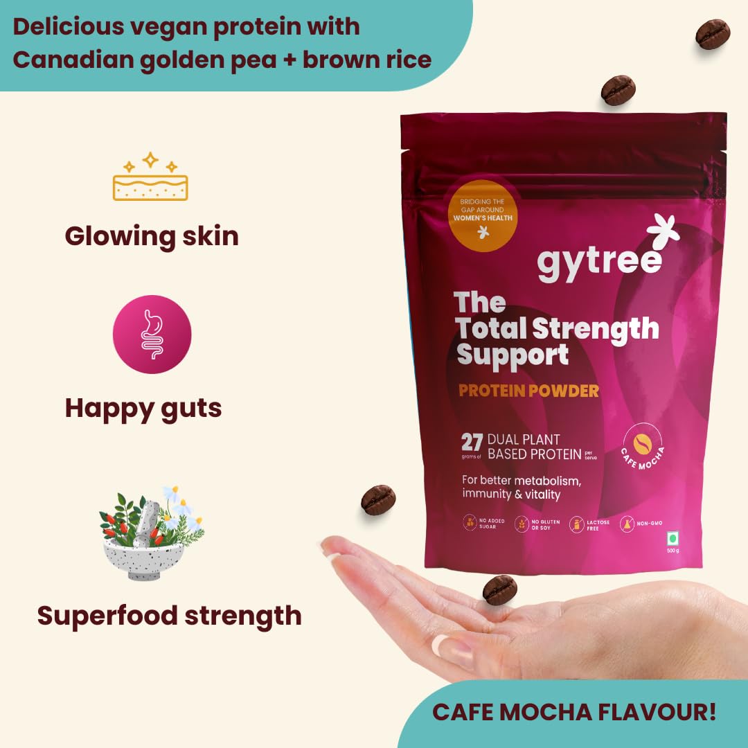 Gytree Protein Powder For Women|Vegan Dual Plant-Based Protein|26 Gm Of- image 5
