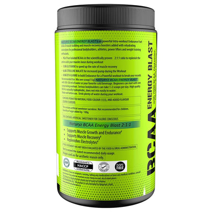 NATURYZ BCAA Energy Blast Pre Intra Post Workout Supplement With 7000 B- image 7