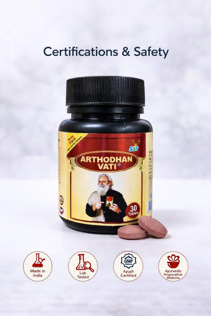 SBS Natural Pain Relief Tablets | 100% Natural Ingredients for Muscle, Back, Knee, Neck, Joint & Nerve Pain | No Side Effects, Herbal Supplement - 30 Tablets