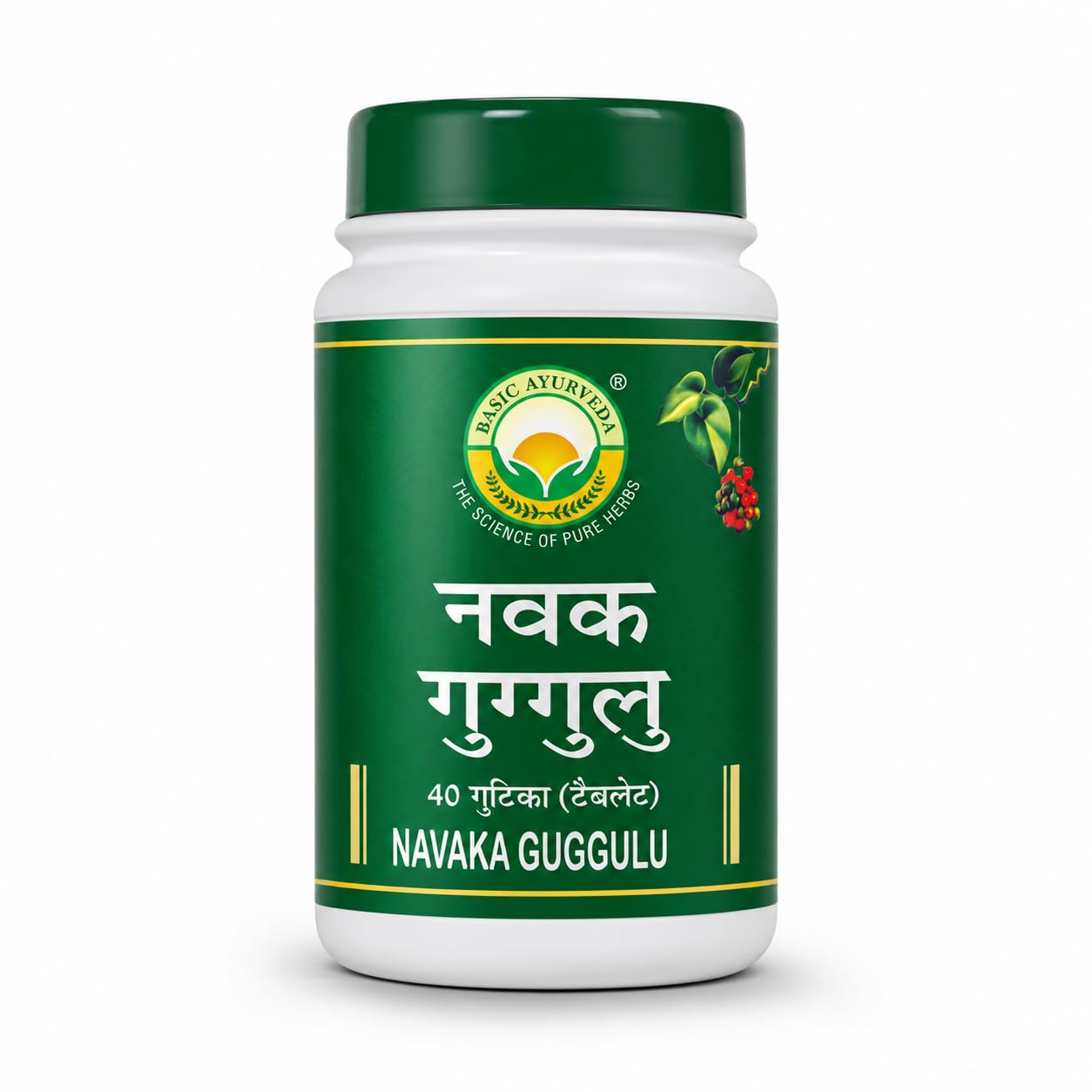 Basic Ayurveda Navaka Guggulu 40 Tablets Pack of 2