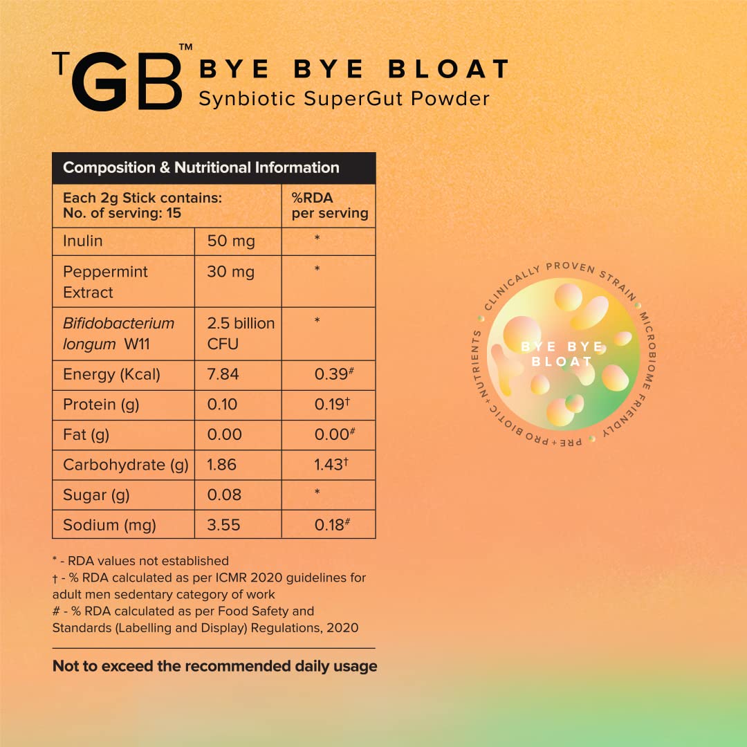 The Good Bug Bye Bye Bloat Supergut Powder For Gut Health & Strong Dige- image 7