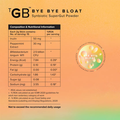 The Good Bug Bye Bye Bloat Supergut Powder For Gut Health & Strong Dige- image 7