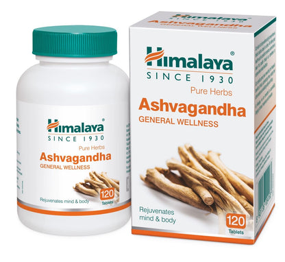 Himalaya Ashvagandha - 120 Tablets | Stress Relief | Rejuvenates Mind & Body | Improves Strength & Energy | General Wellness