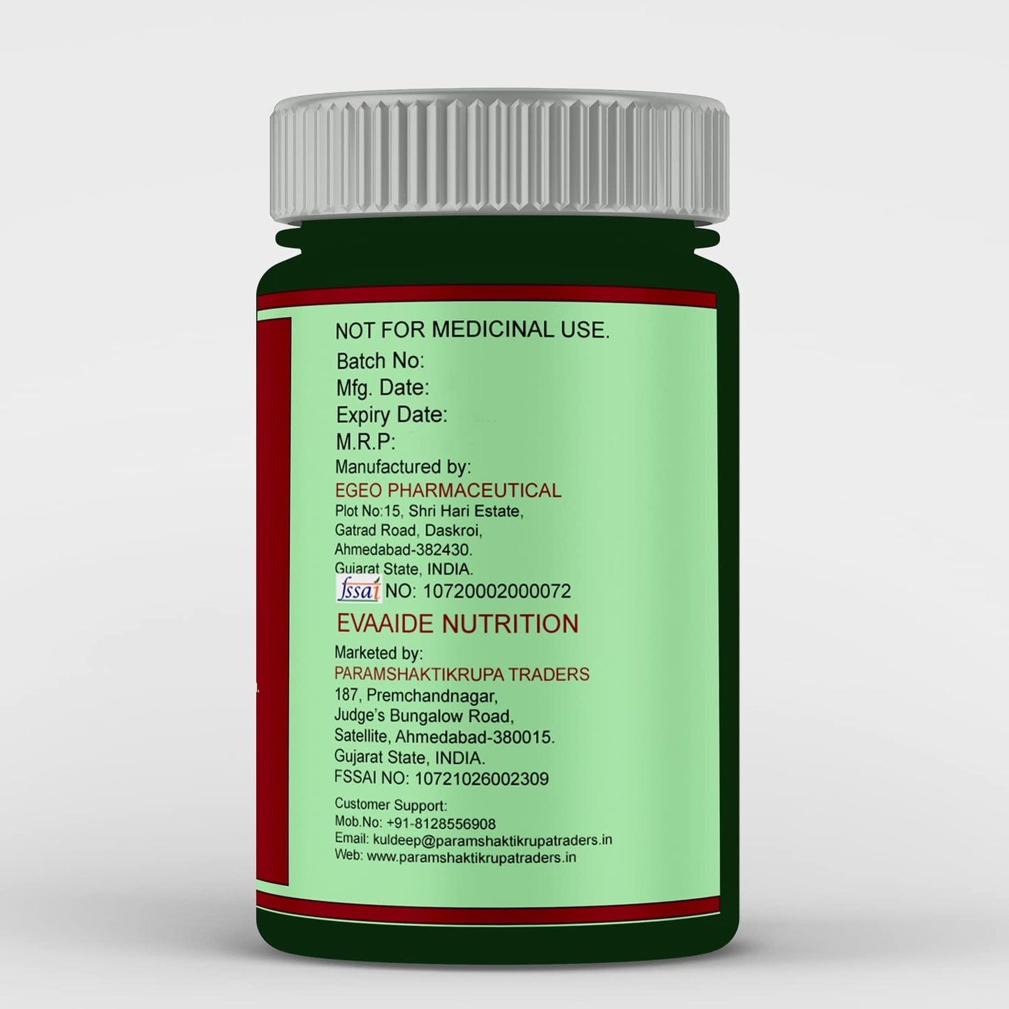 EVAAIDE Omega 3 Fish Oil, Fatty Acid, 1000mg (60 Capsules)