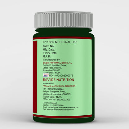 EVAAIDE Omega 3 Fish Oil, Fatty Acid, 1000mg (60 Capsules)