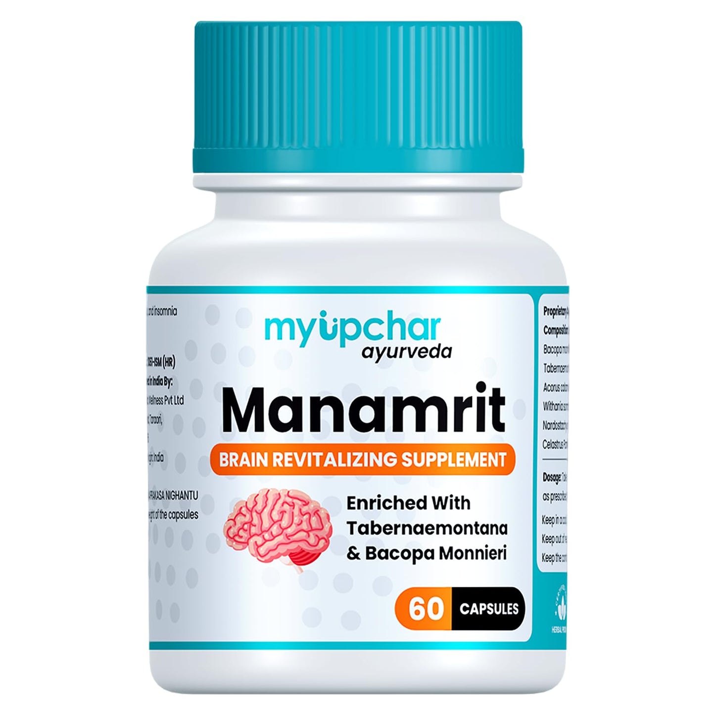 myUpchar Ayurveda Manamrit Sleep Support Capsules | With Jatamansi, Ashwagandha