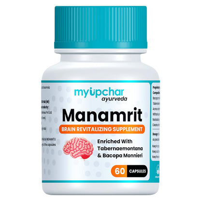 myUpchar Ayurveda Manamrit Sleep Support Capsules | With Jatamansi, Ashwagandha